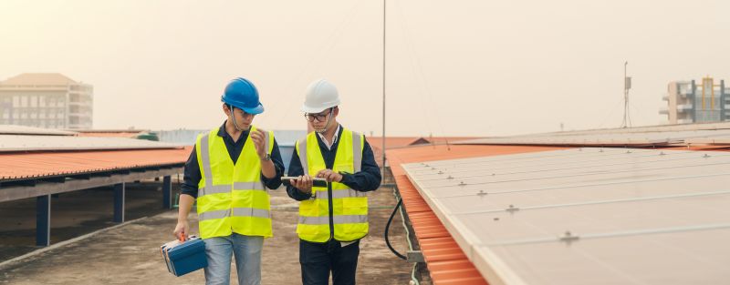 Roof Solar Installation detail